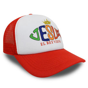 Gorra Trucker de Malla con Logotipo Personalizado de Jesús, Gorra de 5 Paneles, Estilo Americano para Exteriores, Gorras de Malla de Espuma - Product Image 3
