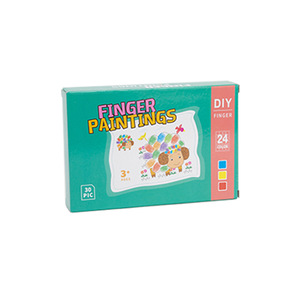 Set di Giocattoli per Dipingere con le Dita per Bambini, 12 Colori, Album con Carte per Pittura a Puntini, Versione Inglese - Product Image 6