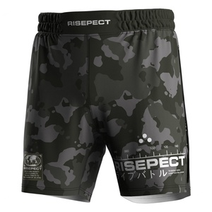 Pantalones Cortos de MMA 2 en 1 con Estampado de Camuflaje, Corte Alto, Tela Súper Suave y Ligera, Diseñados para Luchadores Profesionales de MMA y BJJ - Product Image 3
