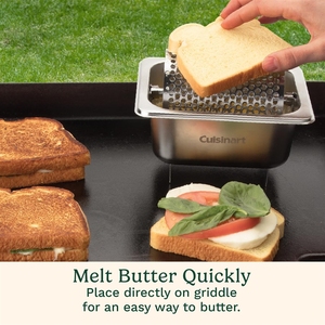 Rouleau à graisser en acier inoxydable, permet une application uniforme du beurre et crée une croûte dorée et croustillante ; <span class=keywords><strong>grill</strong></span> de cuisine - Product Image 5