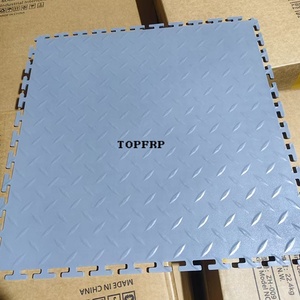 Anti-Slip Interlocking PVC Floor <b>Tiles</b> for Indoor Workshop Office - Product Image 3