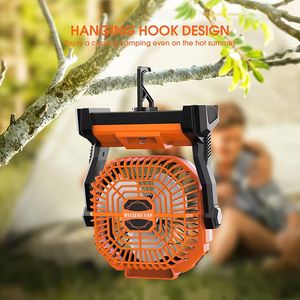 Nhà Máy Cổ Phiếu Di Động Có Thể Sạc Lại Cắm Trại LED USB <span class=keywords><strong>Fan</strong></span> Ánh Sáng 8000MAh Pin Cho Xe Ngoài Trời Điện USB Pin <span class=keywords><strong>Fan</strong></span> Cho Lều - Product Image 1