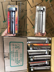 Lucky Tiger Old Style Iron Hand Flashlight <strong>LED</strong> Iron <strong>Torch</strong> - Product Image 5