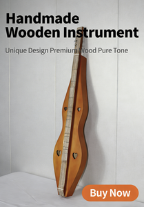 Dulcimer Huasheng Mountain avec touche en acajou, instrument de musique artisanal <span class=keywords><strong>Bluegrass</strong></span> à 4 cordes pour débutants YQ01 - Product Image 1
