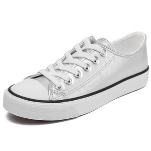Vente <span class=keywords><strong>en</strong></span> gros de baskets pour femmes avec logo personnalisé chaussures de tennis basses <span class=keywords><strong>en</strong></span> <span class=keywords><strong>cuir</strong></span> blanc avec design de sport chaud pour l'hiver et le printemps - Product Image 1