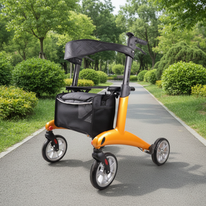 Andador <span class=keywords><strong>con</strong></span> Ruedas <span class=keywords><strong>para</strong></span> <span class=keywords><strong>Adultos</strong></span> Mayores, de Fibra de Carbono, Multifuncional, <span class=keywords><strong>con</strong></span> <span class=keywords><strong>Asiento</strong></span>, Ayuda <span class=keywords><strong>para</strong></span> Caminar Portátil, Plegable en un Segundo, Capacidad de 136 kg - Product Image 1