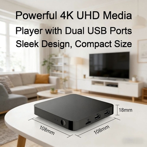 Hutron6 Android 14.0 TV Box 4K Ultra HD Amlogic S905X5M Quad Core <span class=keywords><strong>Cortex</strong></span> <span class=keywords><strong>A55</strong></span> WiFi 6 BT 5.0 USB 3.0 Reproductor Multimedia HD - Product Image 3