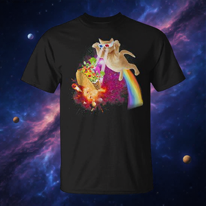 Camiseta Space Cat Laser Taco Galaxy Kitten Rainbow Cat - Product Image 3