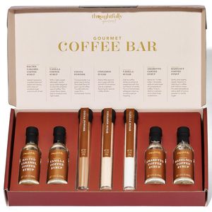 Set de Regalo de Café <span class=keywords><strong>Gourmet</strong></span> con 4 Deliciosos Jarabes, 2 Azúcares Saborizados, 1 Cacao en Polvo, 7 Piezas, Hecho en China - Product Image 1