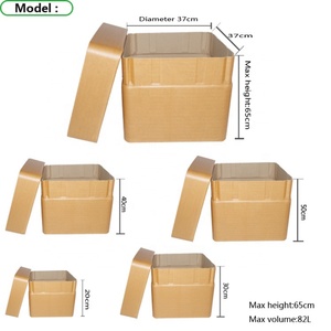 Custom logo square Dense Paper Bucket - Product Image 3