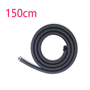 Многоразовая силиконовая черная Анальная трубка с конической и круглой головкой 150 см, высококачественный шланг для душа - Product Image 2