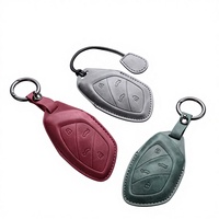 Étui de protection en cuir pour clé de voiture SLL pour Roewe RX5 I6 I5 RX3 RX8 ERX5 pour MG ZS EV MG6 EZS HS EHS MARVEL X MARVEL R Électrique 2021