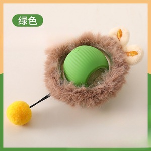 Bite-resistant Automatic Teaser Ball Cat Toy Ball High Self Amusement Reliever with <b>Rope</b> Pet Supplies Jumping Ball Pet Toy - Product Image 6