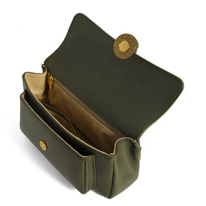 Bolso de mano de piel vegana con logotipo personalizado para mujer, bandolera de cuero de alta calidad - Product Image 6