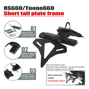<span class=keywords><strong>APRILIA</strong></span> RS660 Tuono660 RSV4 Tuono V4 RS457 2021-2024 staffa di immatricolazione porta targa moto eliminatore parafanghi - Product Image 2