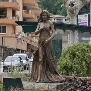 Escultura de Figura Femenina en Bronce, Estatua de Dama Fundida en Cera Perdida para Decoración de Fuentes, Parques, Villas y Galerías - Product Image 4