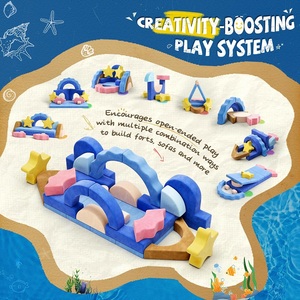 Sofá Modular de Juego para Niños Pequeños con Temática Marina, 24 Piezas, con Espuma Convertible y Multifuncional para Inspirar la Creatividad Infantil en la Sala de Juegos - Product Image 6