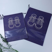 Nouveaux grands sacs de rangement pour chaussures en tissu non tissé, anti-poussière, avec cordon de serrage, fenêtre transparente, organisateurs portables pour l'emballage quotidien des chaussures