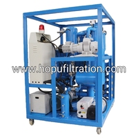 HOPU Nuevo Purificador de Aceite Dieléctrico para Transformadores Trifásicos, Doble Etapa, Alto Vacío, 5 Años de Garantía, 8 galones, 25 L/min