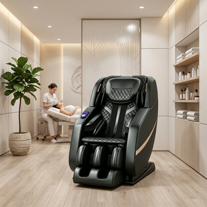 Fauteuil de massage haut de gamme à gravité zéro avec rail SL 4D, détection automatique du type corporel, fonction de relaxation par rythme cardiaque, port de charge USB, massage complet du corps - Product Image 1