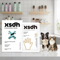 Gants de toilettage pour animaux de compagnie jetables en gros EUR PET, gants de nettoyage écologiques, gants de nettoyage pour animaux de compagnie