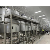 Mélangeur-pasteurisateur automatique 1000 KGH pour remplissage de sacs et fûts aseptiques 200KG, en acier SUS304, contrôle PLC, pour sauce tomate et pâtes