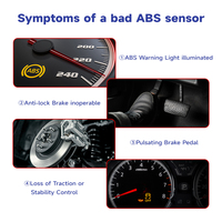 Sensor Kecepatan Roda ABS Baru 8M5T2B372AA untuk MAZDA3 2004-2013 dengan Garansi 1 Tahun