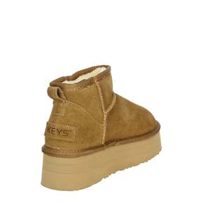 Botas de tobillo bajo para mujer Keys K-10280 color camel, altura del tacón 39 - Product Image 3
