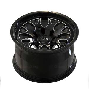 Jantes en alliage d'aluminium forgées et usinées CNC de précision, monobloc 17x10J ET20 6x135 CB70.5 Noir brillant fraisé pour F-150 F-250 - Product Image 2
