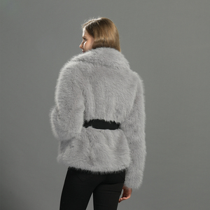 <span class=keywords><strong>Cappotto</strong></span> in Finta <span class=keywords><strong>Pelliccia</strong></span> <span class=keywords><strong>di</strong></span> <span class=keywords><strong>Visone</strong></span> Spesso e Caldo, Morbido ed Elegante, con Cintura, per Donna, Vendita all'Ingrosso - Product Image 2