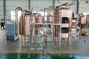 Microbirrificio 400L 4HL Sistema di Produzione a Tre Recipienti e Due Serbatoi, Attrezzatura Industriale per Birrificio Artigianale Commerciale e Ristorante - Product Image 5