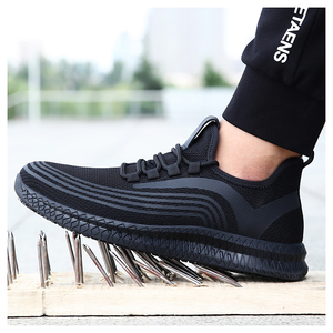 Zapatos de Seguridad de Fábrica China, Zapatos de Seguridad Transpirables con Superficie de Malla Negra, Certificación CE, Anti-Impactos, Anti-Pinchazos - Product Image 4