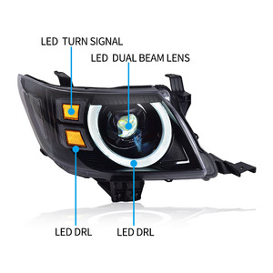 도요타 <span class=keywords><strong>Hilux</strong></span> 2012-2014 헤드라이트 어셈블리용 DRL 듀얼 빔 렌즈 및 LED 방향 지시등 야간 운전 안전 강화 - Product Image 6