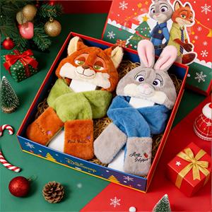 Juguete de Peluche de <span class=keywords><strong>Zorro</strong></span> de Dibujos Animados, Moderno y Elegante, Adorable Conejo Judy con Gorro, Bufanda y Guantes, Regalo Todo en Uno para Niños - Product Image 4