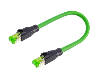 M12 Connector RJ45 <strong>to</strong> RJ45 <strong>Ethernet</strong> Profinet CAT5E green PVC external network cable - Product Image 1