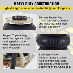 High Quality Balloon <strong>Air</strong> <strong>Jack</strong> Portable Pneumatic Auto 3 Ton - Product Image 6