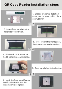 Escáner de Códigos de Barras y Tarjetas IC Integrado Cardweb CR-2FA Wiegand26/34 RS232 RS485 Sin Contacto TCP/IP para Control de Acceso Biométrico Dinámico - Product Image 5