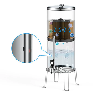 Système de filtration d'eau par gravité NSF, 11 L, 3 gallons, système de comptoir en acier inoxydable avec 2 filtres en céramique, filtres lavables - Product Image 2