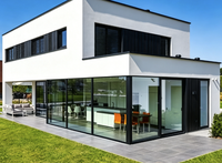 Villa Conteneur Pliante en Acier Structurel Respirant à l'Esthétique Moderne, Bâtiment Métallique Préfabriqué avec Garantie de 5 Ans