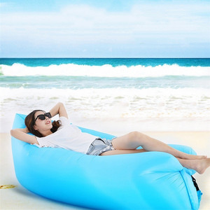 <b>Inflatable</b> <b>Sofa</b> Bed Green Portable Outdoor Air Mattress Waterproof Modern Design - Product Image 4
