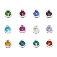 Best Friend regalo di compleanno Birthstone braccialetto di fascino per le donne braccialetto di amicizia in acciaio inossidabile con citazione sorella