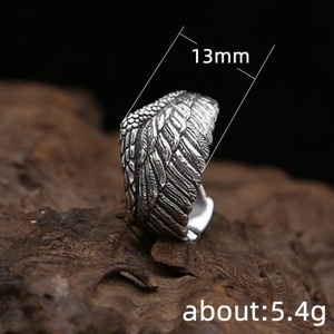 Anello Moda Ali d'Angelo, Design Minimalista ed Elegante, Gioiello Unisex per Uso Quotidiano, Anello Statement - Product Image 2