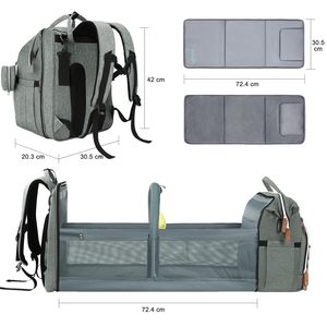 OEM sac à dos de maternité en toile à la mode portable pour maman sac à couches pour bébé pour maman et bébé garçon - Product Image 1