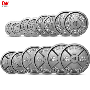 DW SPORTS Hot Sale Großhandel Hochwertiger Standard 45lbs Gusseisen Hantel scheiben - Product Image 3