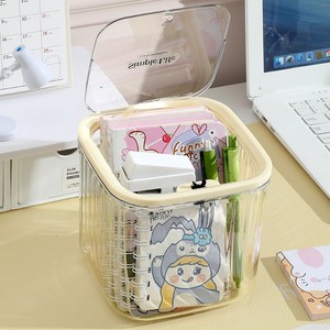 Simple Life Hair Accessory Storage Box 1L Transparent Desktop Organizer With Lid For Hair Ties <b>Clips</b> Jewelry - Product Image 3