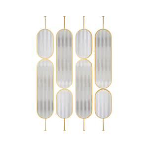 Paravents mobiles de luxe en métal découpé au laser décoratif pour sculpture moderne Séparateurs de pièces art déco pour restaurants salons - Product Image 3