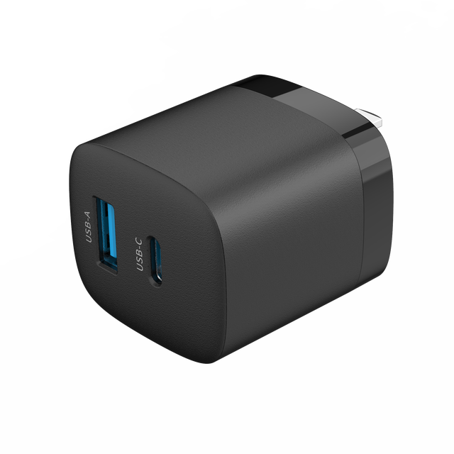 GaN 33W Certified Wall Charger PD 33W Travel Charger US EU UK Plug Charger