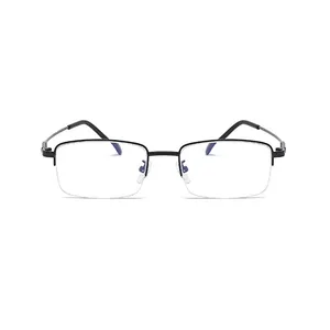 Очки для чтения с многофокальной прогрессивной металлической оправой, мужские очки для дальнозоркости с защитой от синего света