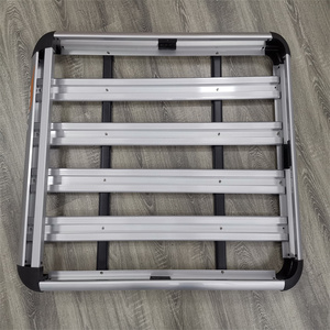 Xe <span class=keywords><strong>Top</strong></span> Tàu Sân Bay Hợp Kim Nhôm Roof Rack Hàng Hóa Giỏ Với Cao Chân Đế Núi Cho Prado Hành Lý - Product Image 5