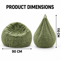 Housse de pouf en peluche vide à remplir soi-même pour billes de pouf ou vêtements en peluche, housse de siège lounge confortable, décoration intérieure